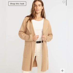 J Crew Coatigan Camel